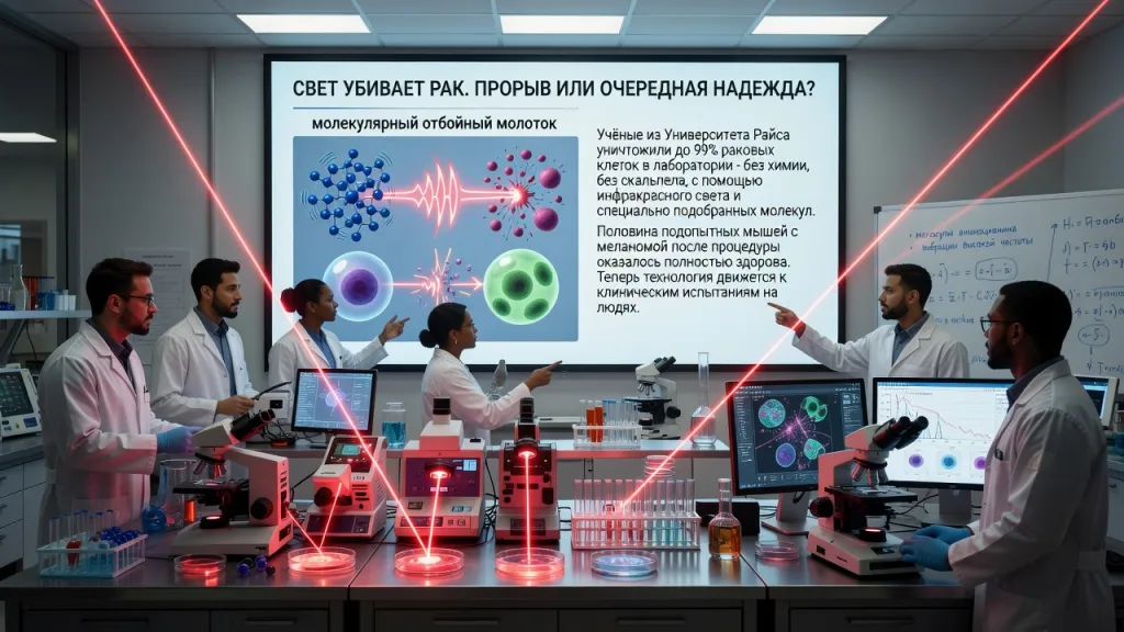 Свет убивает рак. Прорыв или очередная надежда?